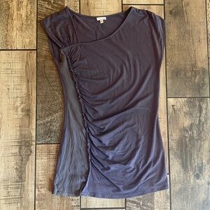Flounce Purple Sleeveless Top